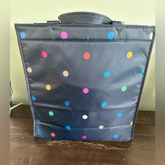 🟣🟡🔵 NWT Lug Runner 1 piece Tote in Multi Dot Navy 🟣🟡🔵 - Picture 4 of 9